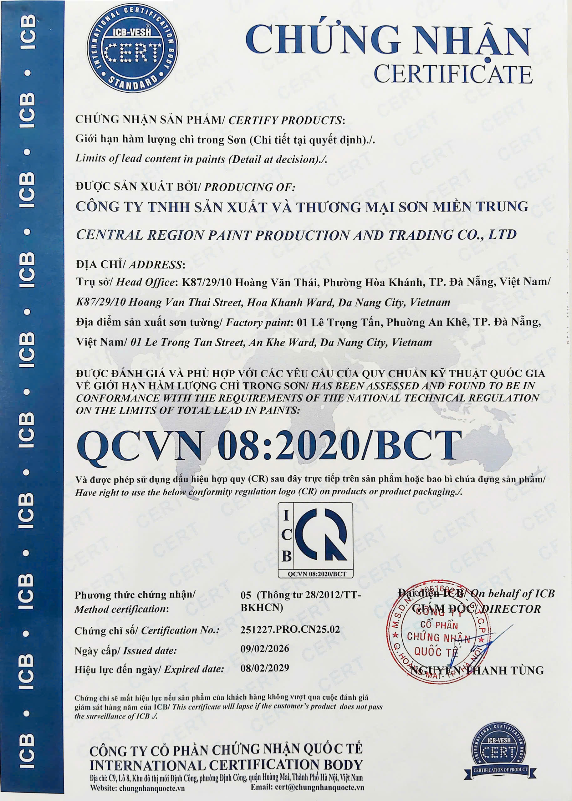 QCVN 08:2020/BCT